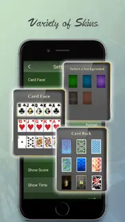 solitaire - free classic card games app iphone images 4