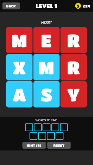 word crush - christmas brain puzzles free by mediaflex games iphone capturas de pantalla 1