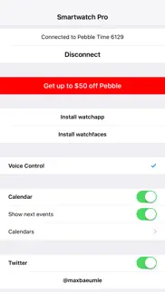 smartwatch pro for pebble iphone capturas de pantalla 1