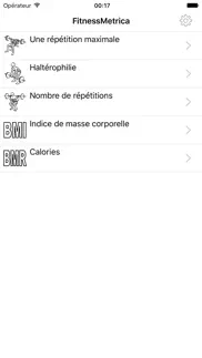 fitness metrica - puissance et indicateurs iPhone Captures Décran 2