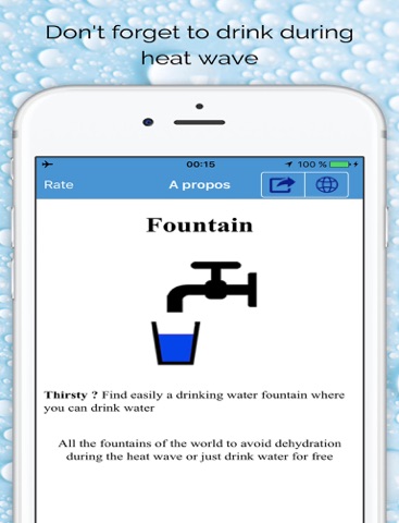 fountains - find free drinking water in the world iPad Captures Décran 2