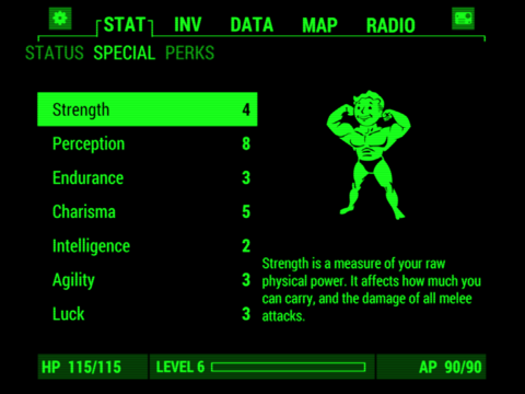 fallout pip-boy ipad capturas de pantalla 1