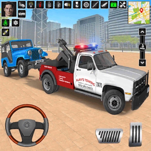 Open World Tow Truck Games 3D app reviews download