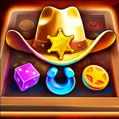 jewels of the wild west match3 logo, reviews