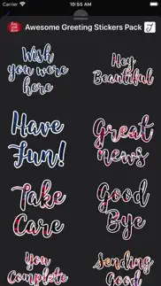 awesome greetings sticker pack iphone images 3
