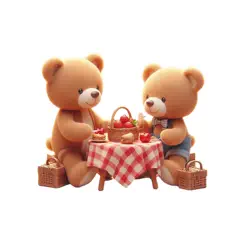teddy bear picnic stickers logo, reviews