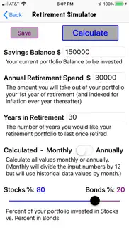 retirement investing simulator iphone images 2