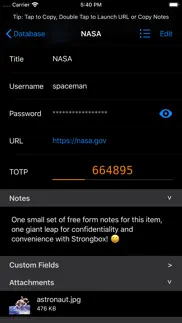 strongbox - password manager iphone bildschirmfoto 1