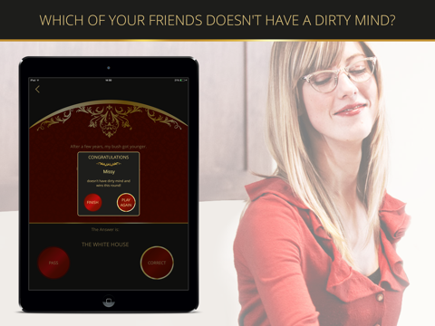 dirty mind game - a sexy game of naughty clues and clean answers free iPad Captures Décran 4