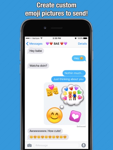 super sized emoji - big emoticon stickers for messaging and texting ipad images 2
