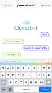 cleverbot iphone capturas de pantalla 3