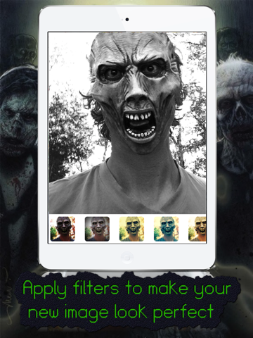 mask booth - transform into a zombie, vampire or scary clown ipad images 4