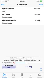 eopioid™ : opioids & opiates calculator iphone images 1