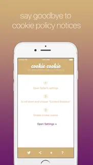 cookie cookie - say goodbye to cookie policy notices iPhone Captures Décran 1