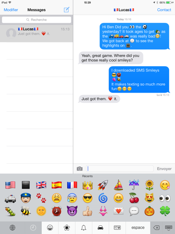 sms smileys free - new emoji icons iPad Captures Décran 2