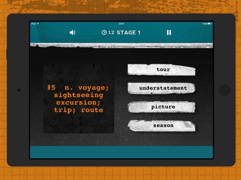 wordisto - İngilizce kelime oyunu ipad resimleri 2
