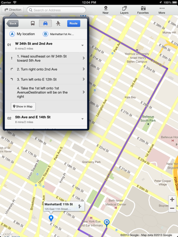 good maps - for google maps, with offline map, directions, street views and more iPad Captures Décran 4