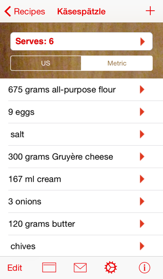 serving sizer recipe manager iphone images 4
