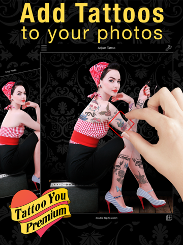 tattoo you premium - use your camera to get a tattoo ipad images 1
