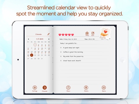 gratitude journal - the life-changing app ipad images 2