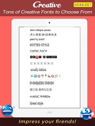 font keyboard free - new text styles & emoji art font for texting ipad images 2