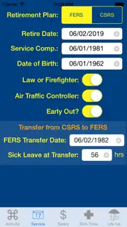 fedcalc fers and csrs annuity calculator iphone images 2