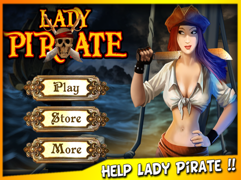 lady pirate - cursed ship run escape ipad images 1