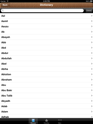 islamic dictionary ipad resimleri 3