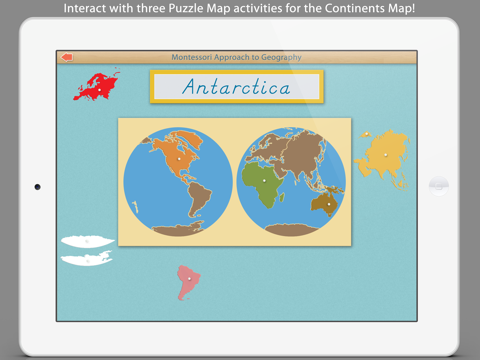 world continents and oceans - a montessori approach to geography ipad images 4