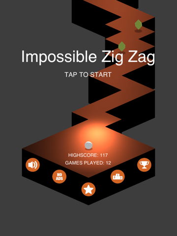 impossible zig-rush on the go endless arcade game ipad images 1