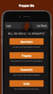 prepperme - survive apocalypse iPhone Captures Décran 1
