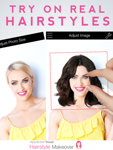 hairstyle makeover premium - use your camera to try on a new hairstyle ipad images 1
