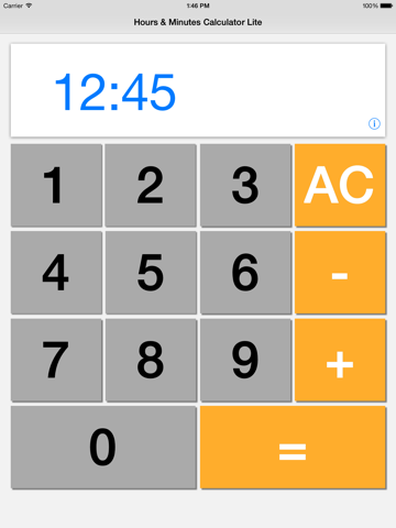 heures & minutes calculator lite iPad Captures Décran 2