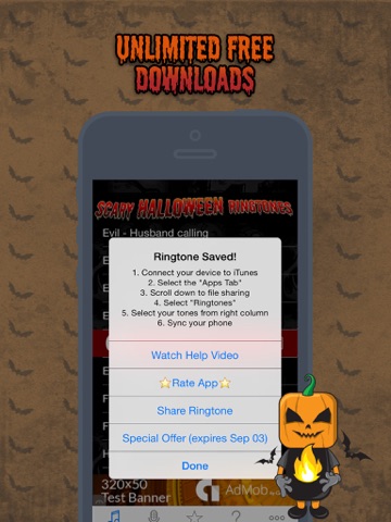 halloween ringtones - scary sounds for your iphone iPad Captures Décran 2