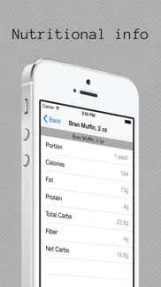 icarb carbohydrate and calorie counters iphone images 3
