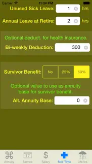 fedcalc fers and csrs annuity calculator iphone images 4