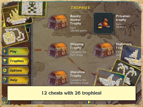 mahjong gold 2 pirates island solitaire free iPad Captures Décran 3