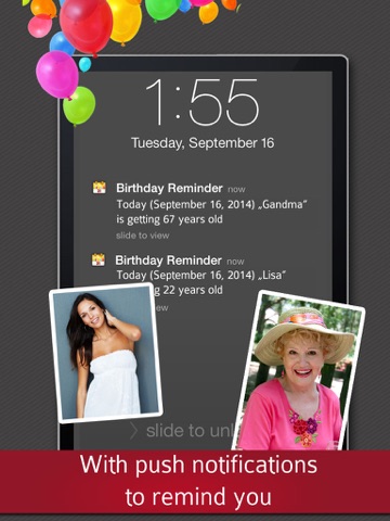 birthday reminder - calendar and countdown ipad images 4