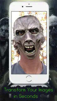 mask booth - transform into a zombie, vampire or scary clown iphone resimleri 1