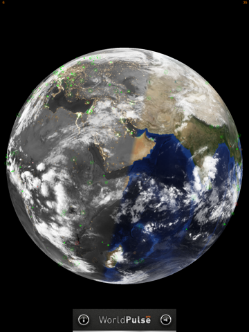worldpulse pro earth weather clouds & temperature айпад изображения 3