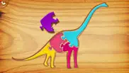 my first wood puzzles: dinosaurs - a free kid puzzle game for learning alphabet - perfect app for kids and toddlers! iphone images 2