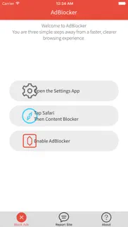 adblocker - block all known ad networks and experience a faster web browsing iphone capturas de pantalla 1