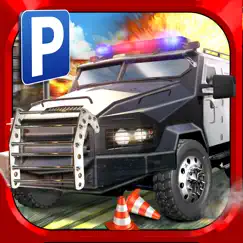 police car parking simulator game - real life emergency driving test sim racing games logo, reviews