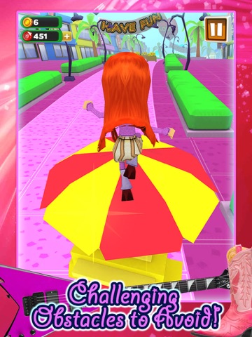 3d fashion girl mall runner race game by awesome girly games free ipad images 1