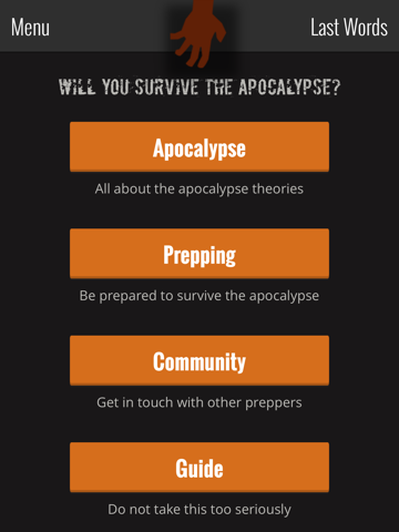 prepperme - survive apocalypse iPad Captures Décran 1