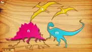 my first wood puzzles: dinosaurs - a free kid puzzle game for learning alphabet - perfect app for kids and toddlers! iphone images 3