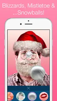 santify - make yourself into santa, rudolph, scrooge, st nick, mrs. claus or a christmas elf iphone images 3