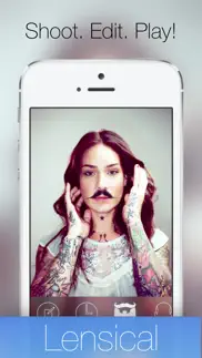 lensical - a face editor, photo lab & manual camera to perfect your portraits or grow a hilarious mustache & morph friends into old people iphone images 1