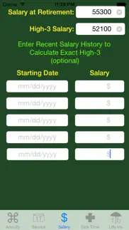 fedcalc fers and csrs annuity calculator iphone images 3