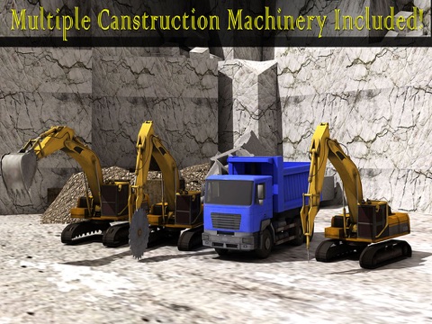 mega construction mountain drill crane operator 3d game ipad images 4
